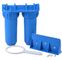 Filtro de água azul da casa da cor, 10&quot; sob o sistema PP do filtro de água do dissipador material